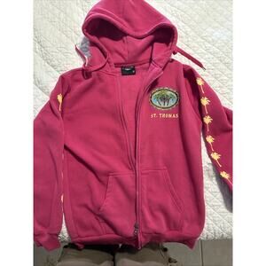 st thomas zip up hoodie size medium